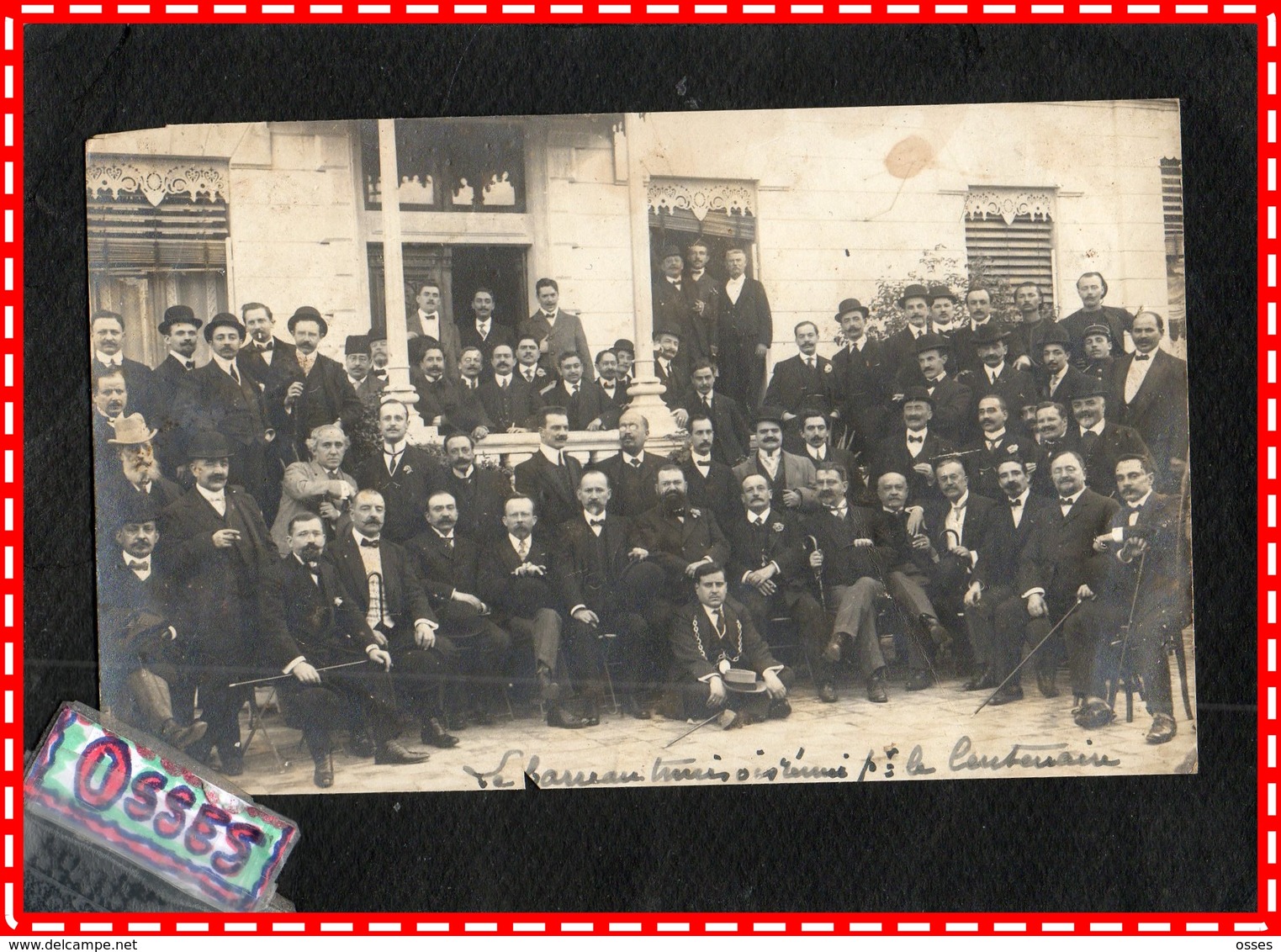 TUNIS CARTE PHOTO."le Barreau Tunisien Réunie Pour Le Centenaire" (recto Verso) - Tunisie