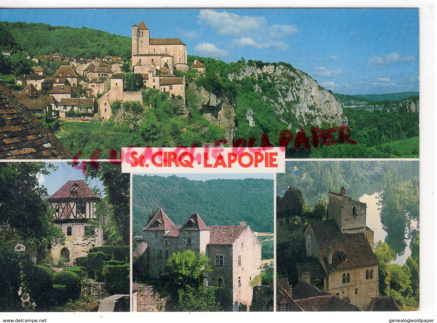 46- SAINT CIRQ LAPOPIE- ST CIRQ-  1ER VILLAGE DE FRANCE -MAISON VAILLAT-CHATEAU MAISON A. BRETON - LOT QUERCY - Saint-Cirq-Lapopie