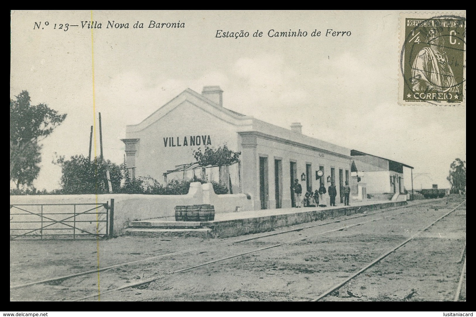 ALVITO - VILA NOVA DA BARONIA - ESTAÇÃO DOS CAMINHOS DE FERRO- (Ed. Alberto Malva Nº123)  Carte Postale - Beja