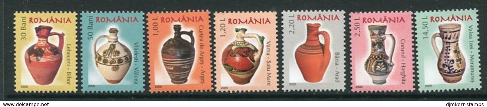 ROMANIA 2005 Ceramics Definitive (7) MNH / **.  Michel 6006-12 - Neufs
