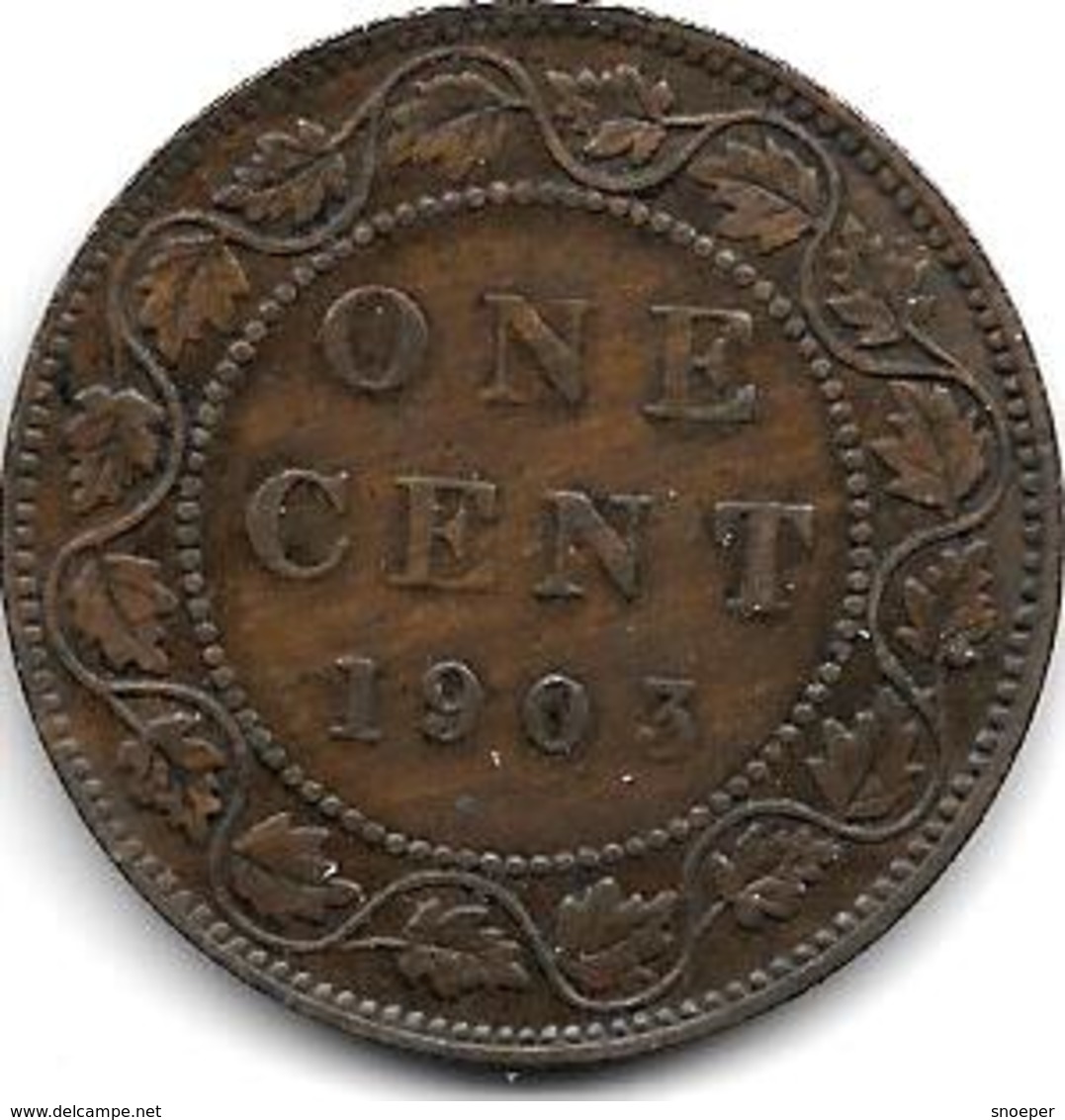 * Canada 1 Cent 1903  Km8    Vf+ - Canada