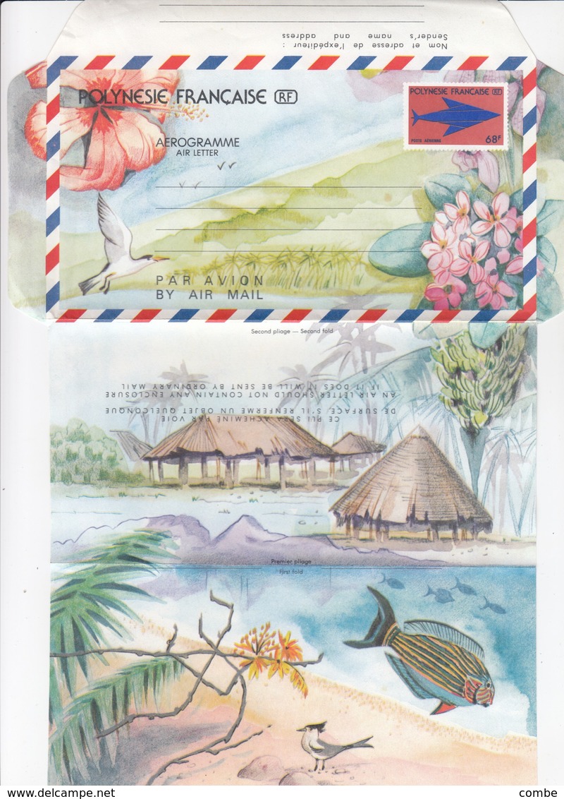 POLYNESIE AEROGRAMME 68Fr - Storia Postale