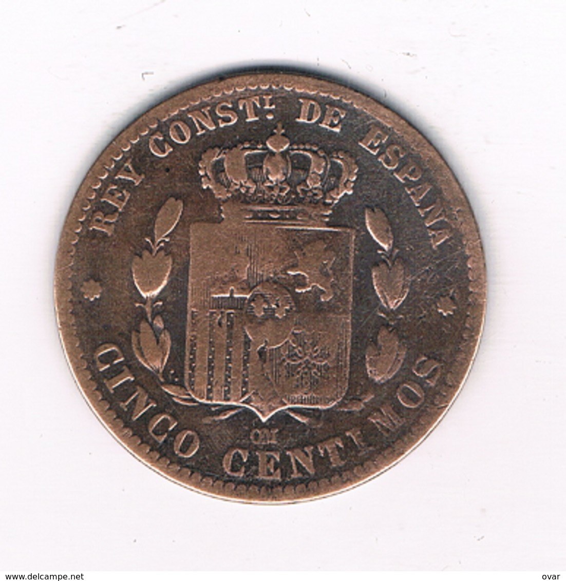 5 CENTIMOS 1879  SPANJE /633/ - Premières Frappes