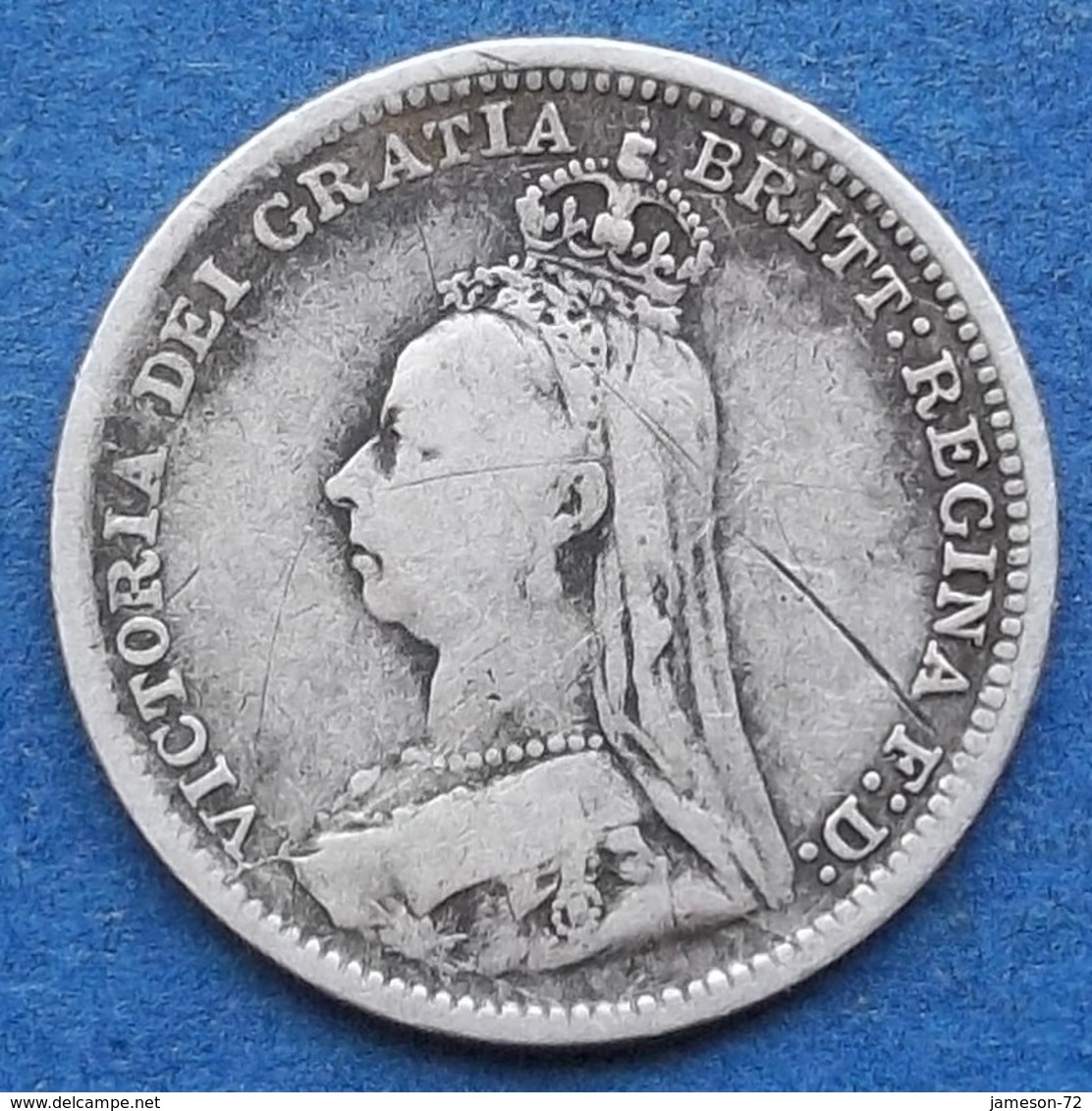 UK - Silver 3 Pence 1891 KM# 758 Victoria (1837-1901) - Edelweiss Coins - Autres & Non Classés