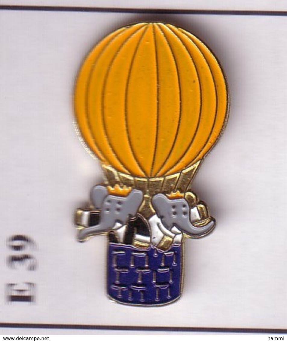 E39 Pin's MONTGOLFIERE BALLOON BABAR 2 ÉLÉPHANT Achat Immédiat - Airships