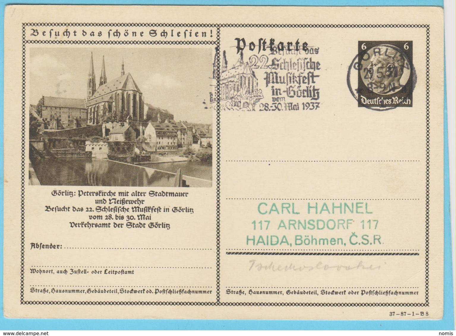 J.M. 33 - "Lernt Deutschland Kennen - N° 41 - Série 37-87-1 B 8  Gorlitz Peterskirche - Festival De Musique - Autres & Non Classés