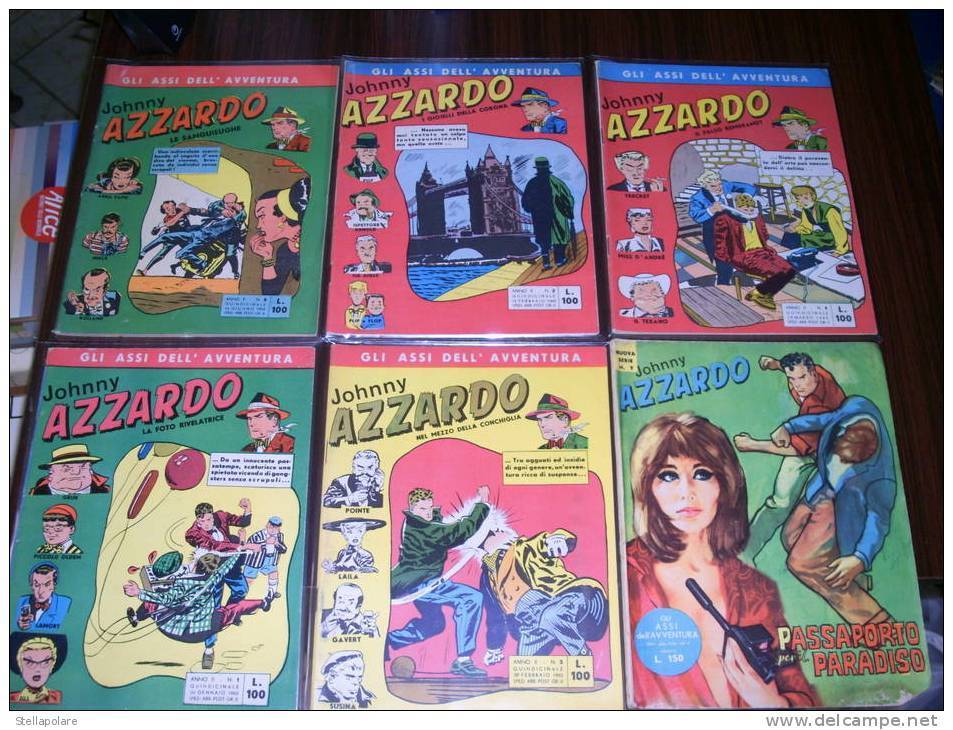 LOTTO 16 NUMERI Johnny Azzardo - Strisce E Albi - MOLTI SUPER EDICOLA - Comics 1930-50