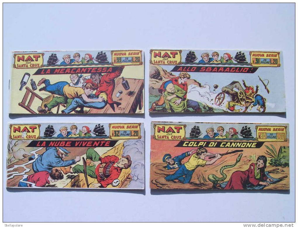 OCCASIONE 16 RARE STRISCE NAT SANTA CRUZ SECONDA SERIE ED. TORELLI CON NUMERO UNO ORIGINALI - Comics 1930-50