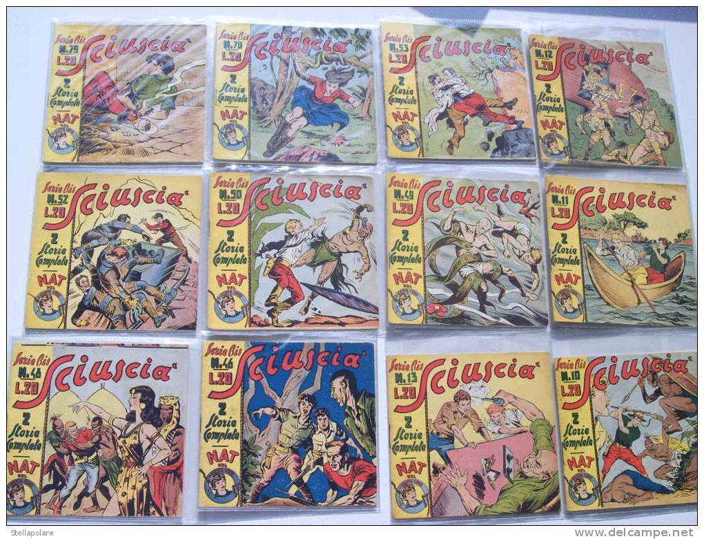 OCCASIONISSIMA:  LOTTO SERIE BIS SCIUSCIA' E NAT DEL SANTA CRUZ - Con Numero Uno! ORIGINALE - Comics 1930-50