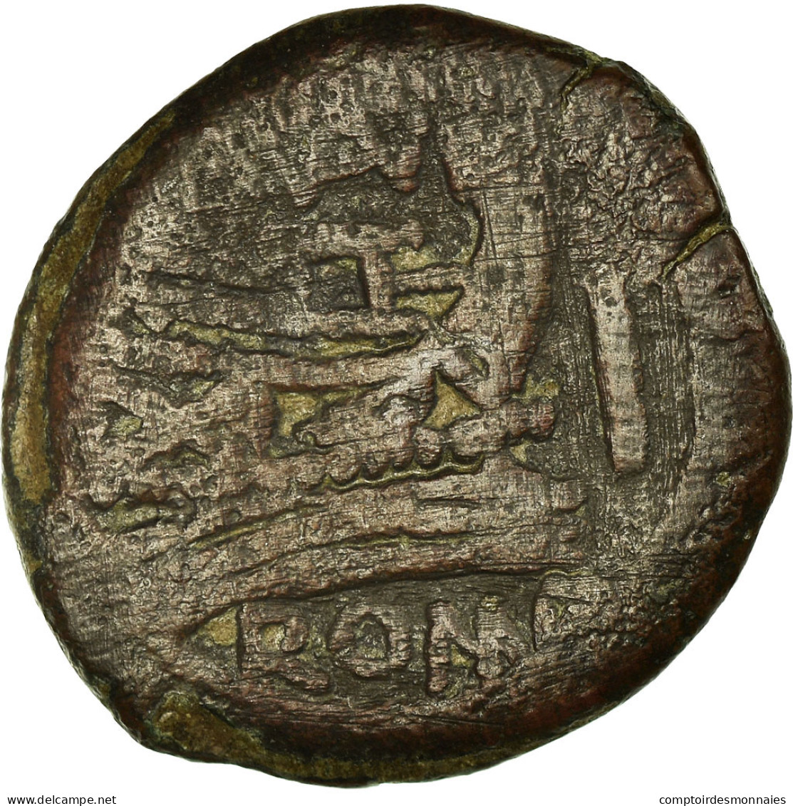 Monnaie, Saufeius, As, 152 BC, Rome, TB+, Bronze, Crawford:204/2 - Röm. Republik (-280 / -27)