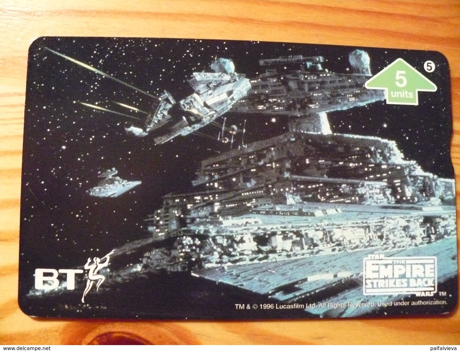 Phonecard United Kingdom, BT - Star Wars, The Empire Strikes Back 5. 1000 Ex. - BT Emissioni Pubblicitarie