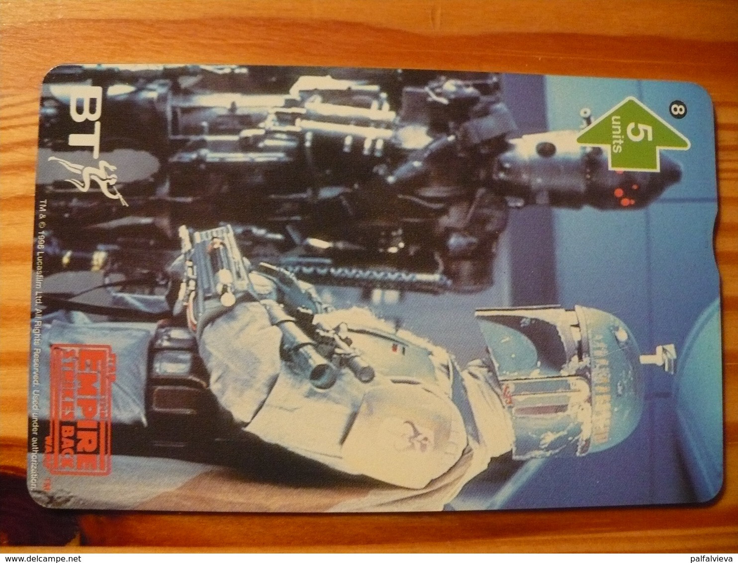 Phonecard United Kingdom, BT - Star Wars, The Empire Strikes Back 8. 1000 Ex. - BT Advertising Issues