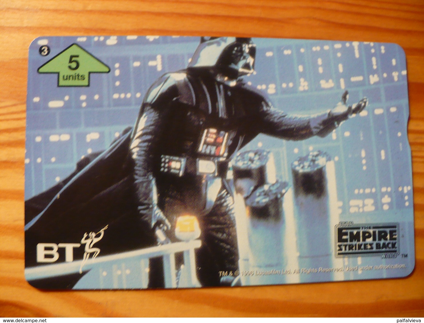 Phonecard United Kingdom, BT - Star Wars, The Empire Strikes Back 3. 1000 Ex. - BT Emissioni Pubblicitarie