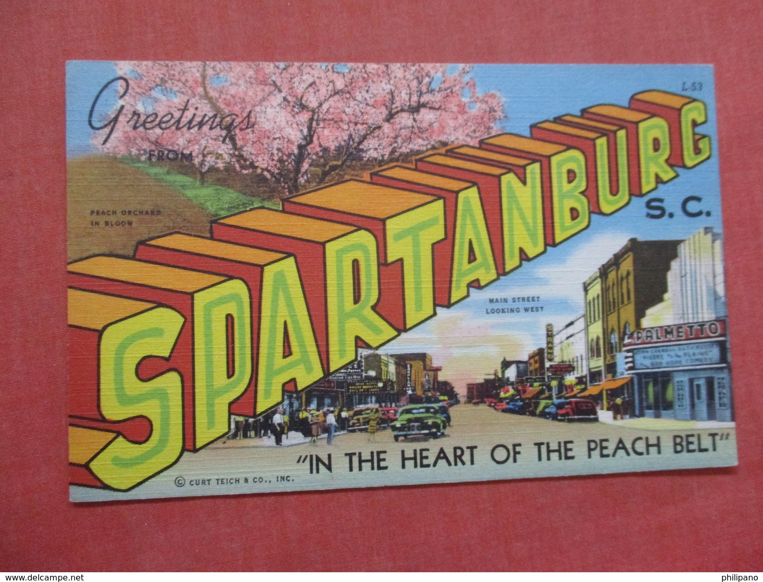 South Carolina > Spartanburg  Greetings   Ref  3850 - Spartanburg