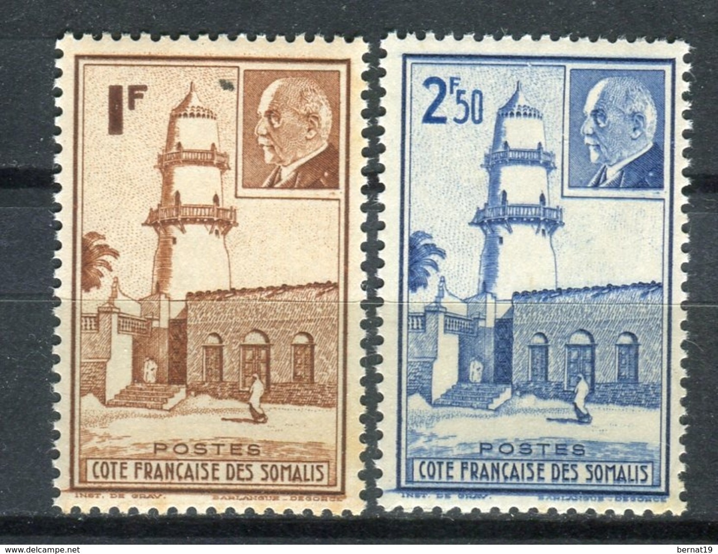 Costa De Somalia 1941. Yvert 191-192 ** MNH. - Nuevos