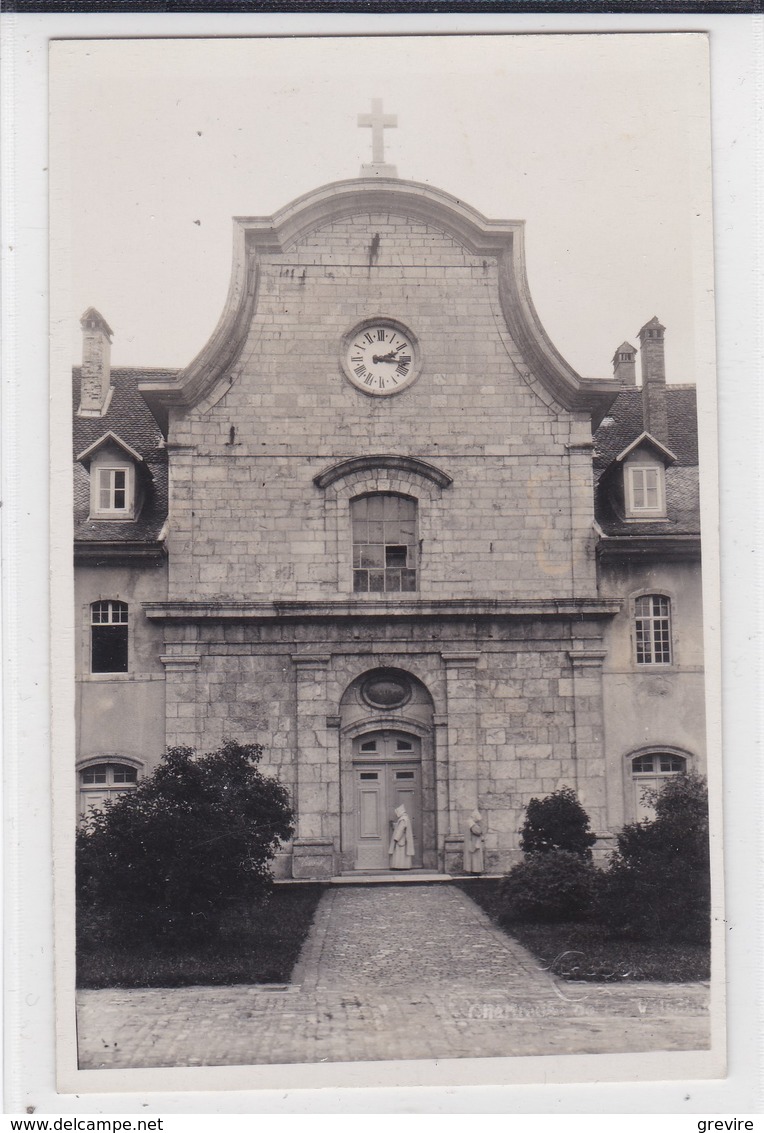 Cerniat, Chartreuse De La Valsainte. Moines à L'entrée De L'église - Cerniat 