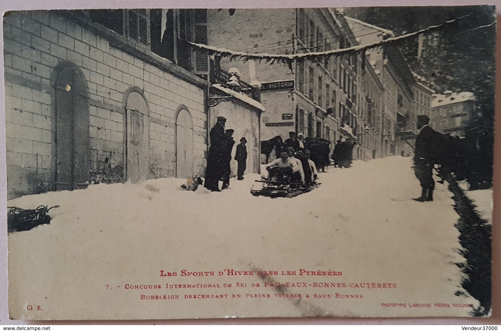 Eaux Bonnes - Cauterets    Sports D'hiver  Bobsleigh - Eaux Bonnes