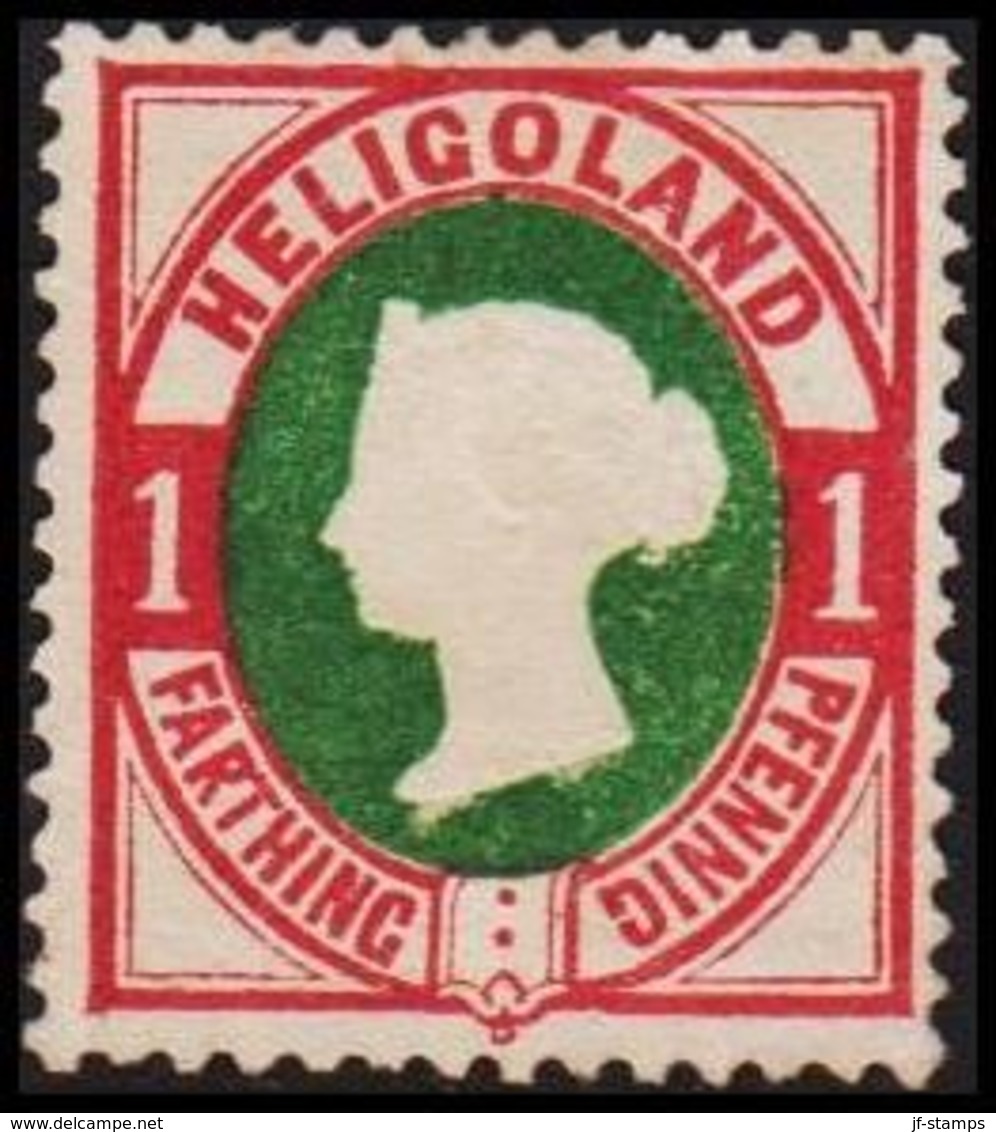 1875. HELGOLAND. Victoria. 3 FARTHING- 1 PFENNIG. () - JF319798 - Heligoland (1867-1890)