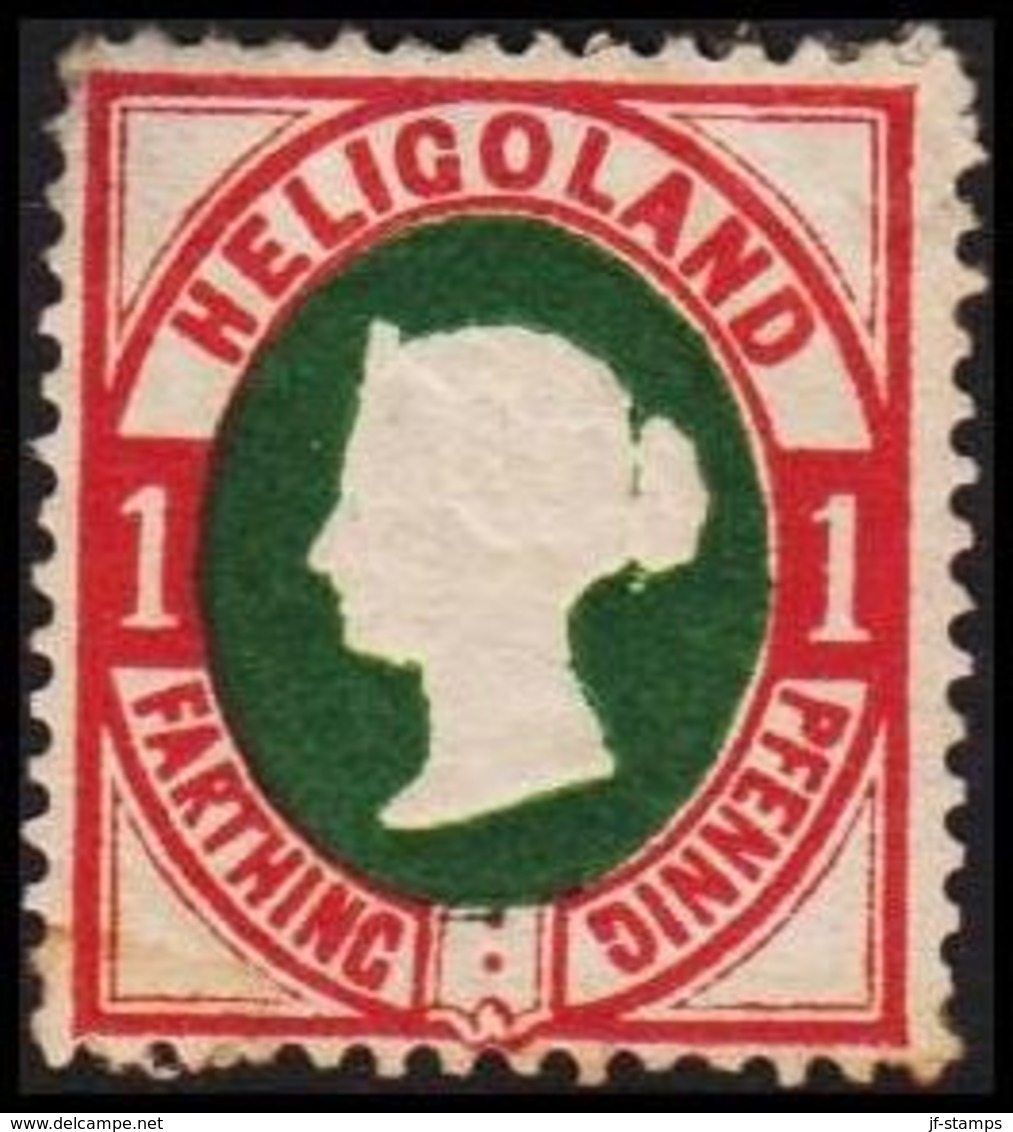 1875. HELGOLAND. Victoria. 3 FARTHING- 1 PFENNIG. () - JF319799 - Heligoland (1867-1890)