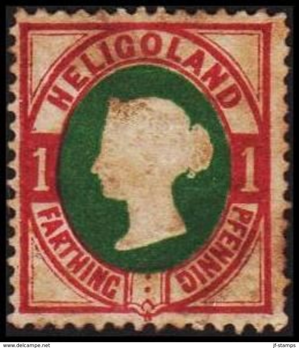 1875. HELGOLAND. Victoria. 3 FARTHING- 1 PFENNIG. () - JF319801 - Heligoland (1867-1890)