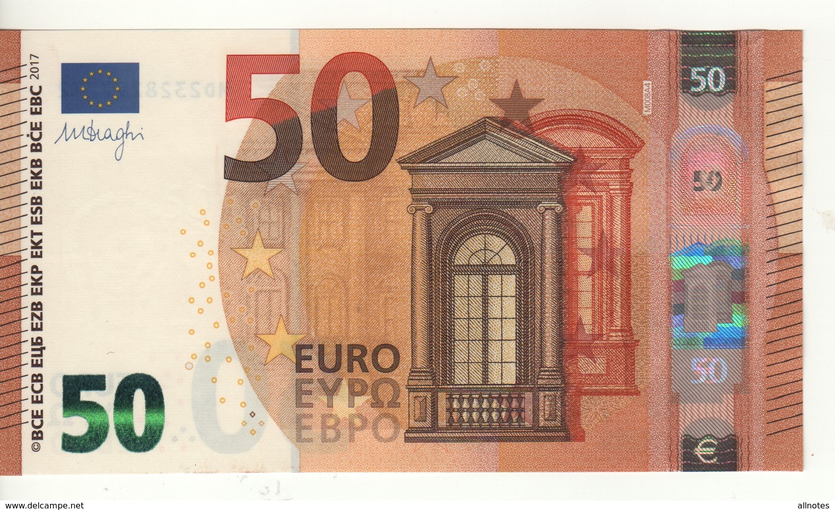 50 EURO  "Portugal"    DRAGHI    M 008 A4     MD2328297272  /  FDS - UNC - 50 Euro