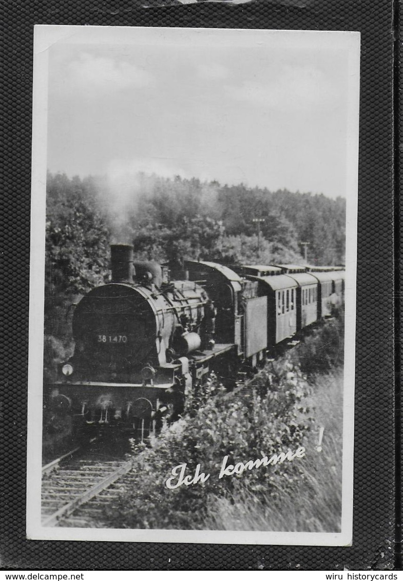 AK 0413  Dampfeisenbahn ( Ich Komme ) / Ostalgie , DDR Um 1958 - Eisenbahnen