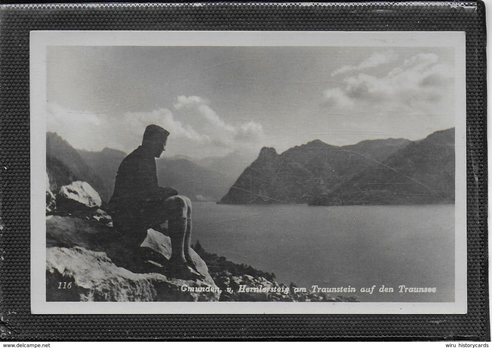 AK 0413  Gmunden - Blick Vom Hernlersteig Am Traunstein Auf Den Traunsee / Verlag Dobl Um 1940-50 - Gmunden