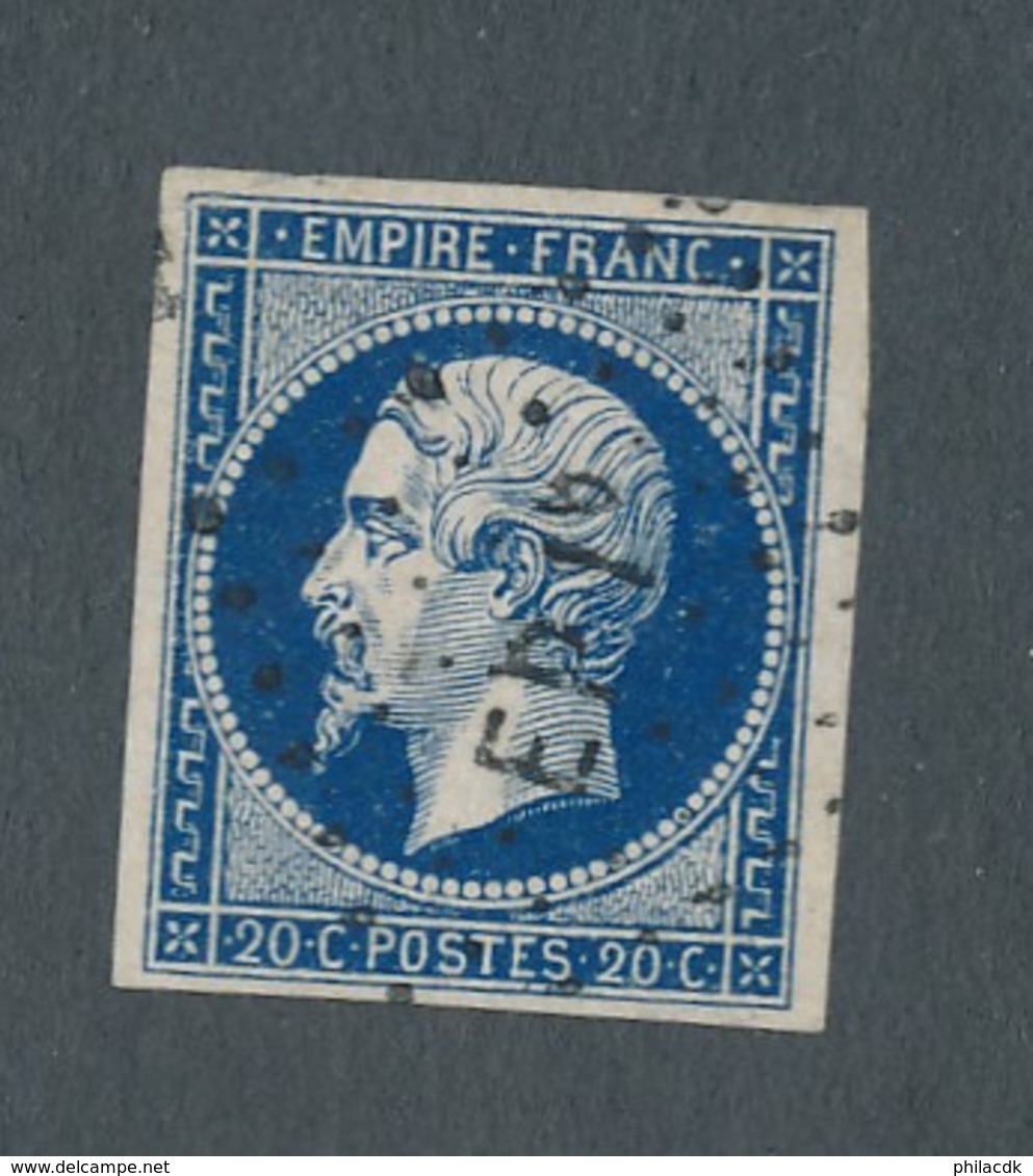 FRANCE - N°14A OBLITERE AMBULANT EP 1° - 1854 - 1853-1860 Napoléon III.