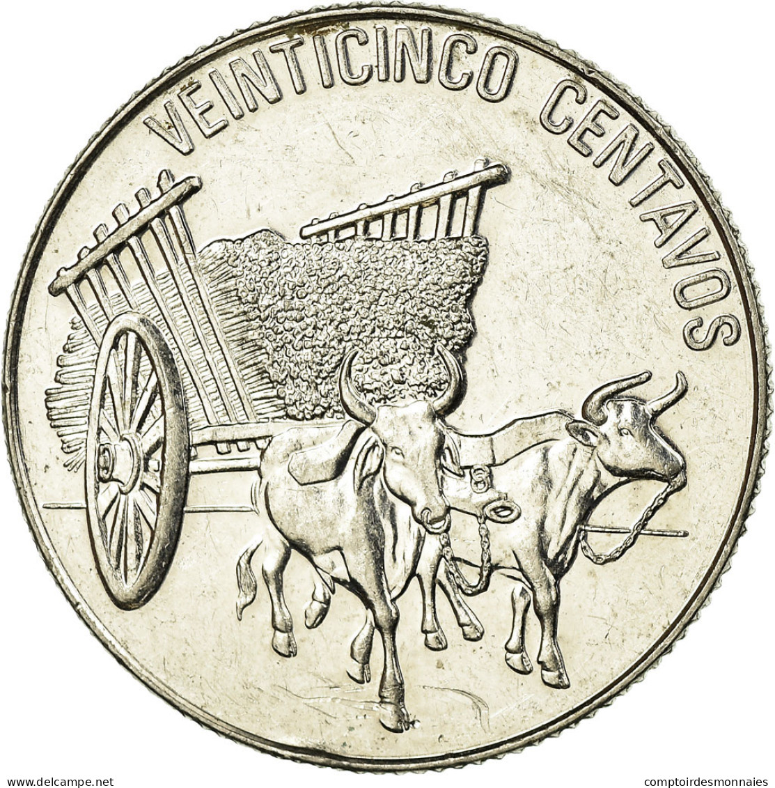 Monnaie, Dominican Republic, 25 Centavos, 1989, TTB, Nickel Clad Steel, KM:71.1 - Dominicana