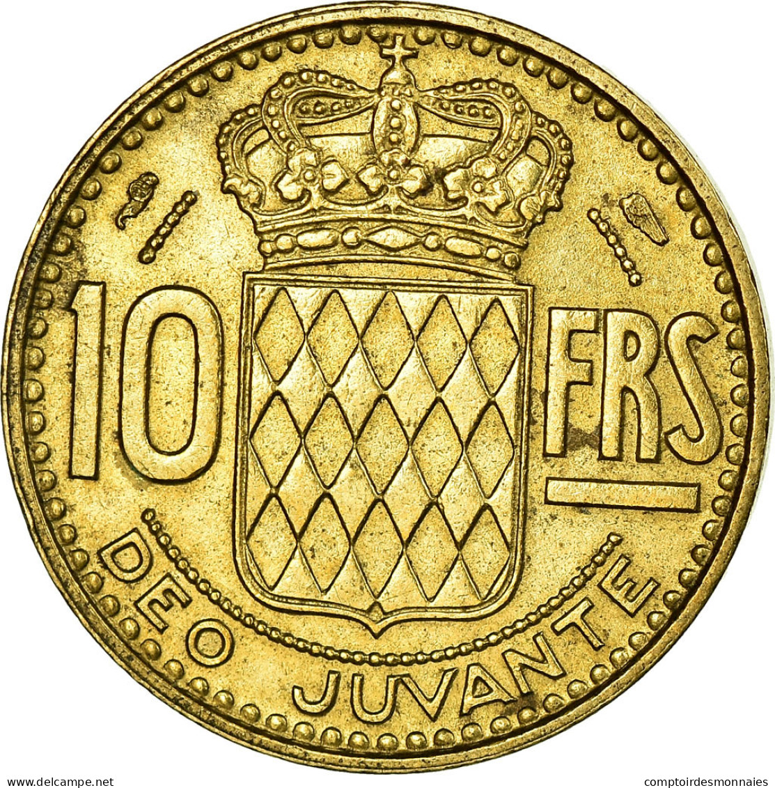 Monnaie, Monaco, Rainier III, 10 Francs, 1951, SUP, Aluminum-Bronze, Gadoury:MC - 1949-1956 Anciens Francs