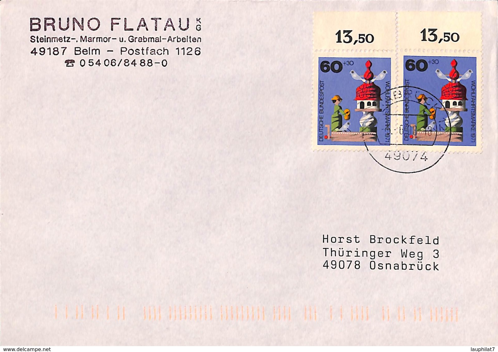 [402568]B/TB//**/Mnh-Allemagne 1998 - OSNABRUCK 12, Pigeonnier, Oiseaux, Pigeons & Columbiformes - Autres & Non Classés