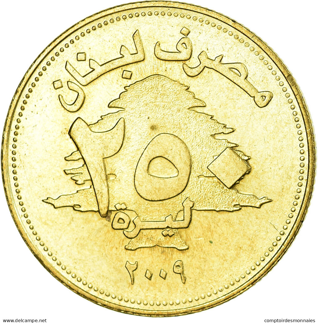 Monnaie, Lebanon, 250 Livres, 2009, SUP, Aluminum-Bronze, KM:36 - Libano