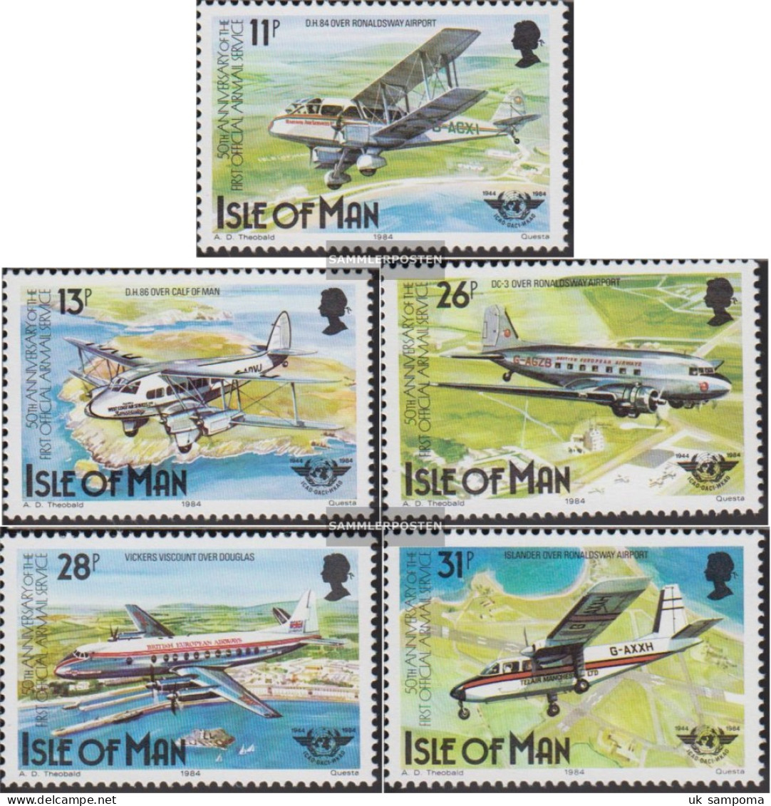 United Kingdom - Isle Of Man 256-260 (complete Issue) Unmounted Mint / Never Hinged 1984 Airmail - Isle Of Man