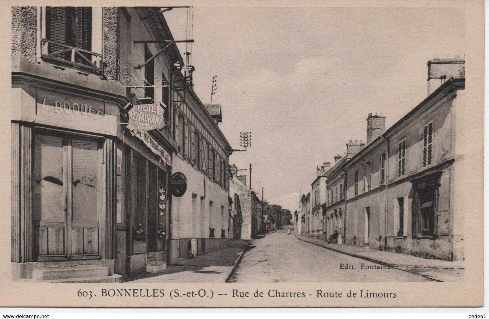 BONNELLES  RUE DE CHARTRES  ROUTE DE LIMOURS - Autres & Non Classés