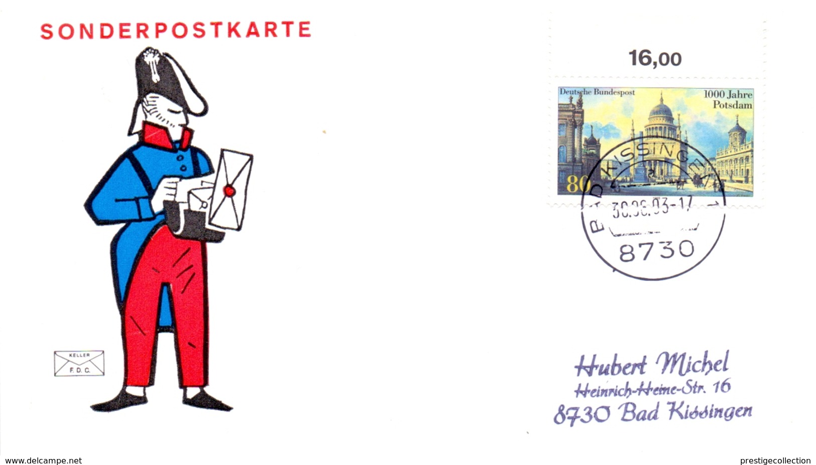 SONDERPOSTKARTE KISSINGEN 1993  (GENN201033) - Posta