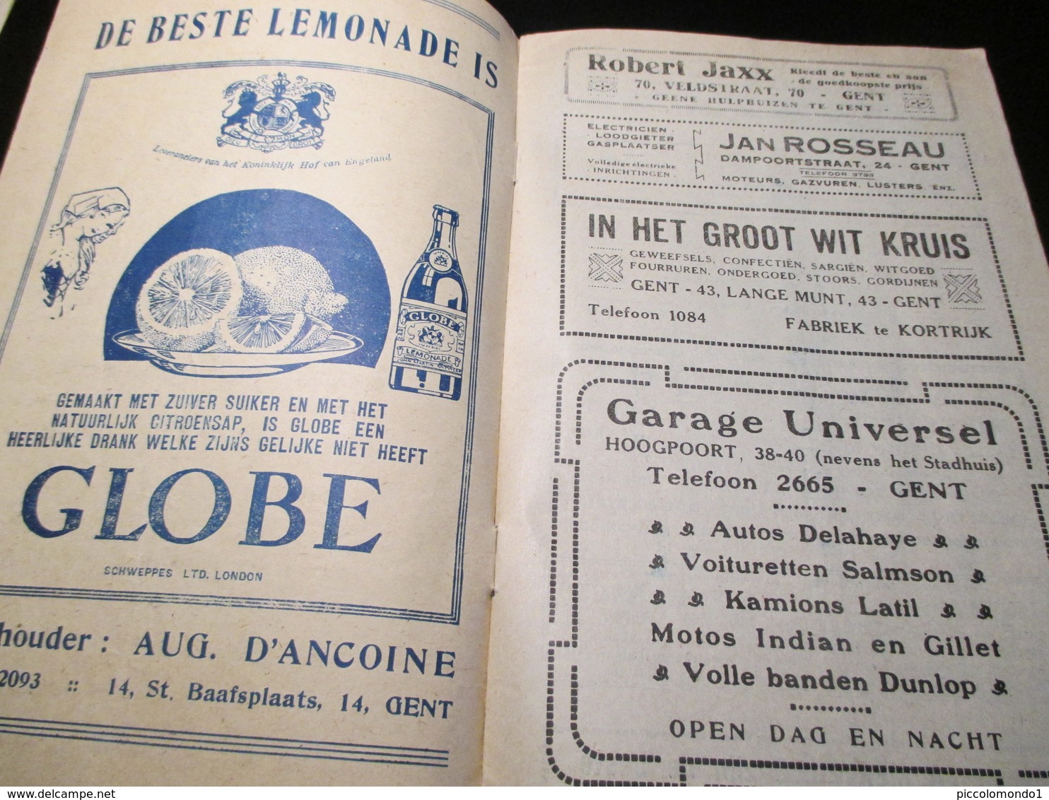 Gent 1925 Schouwburg Gent - Programma's