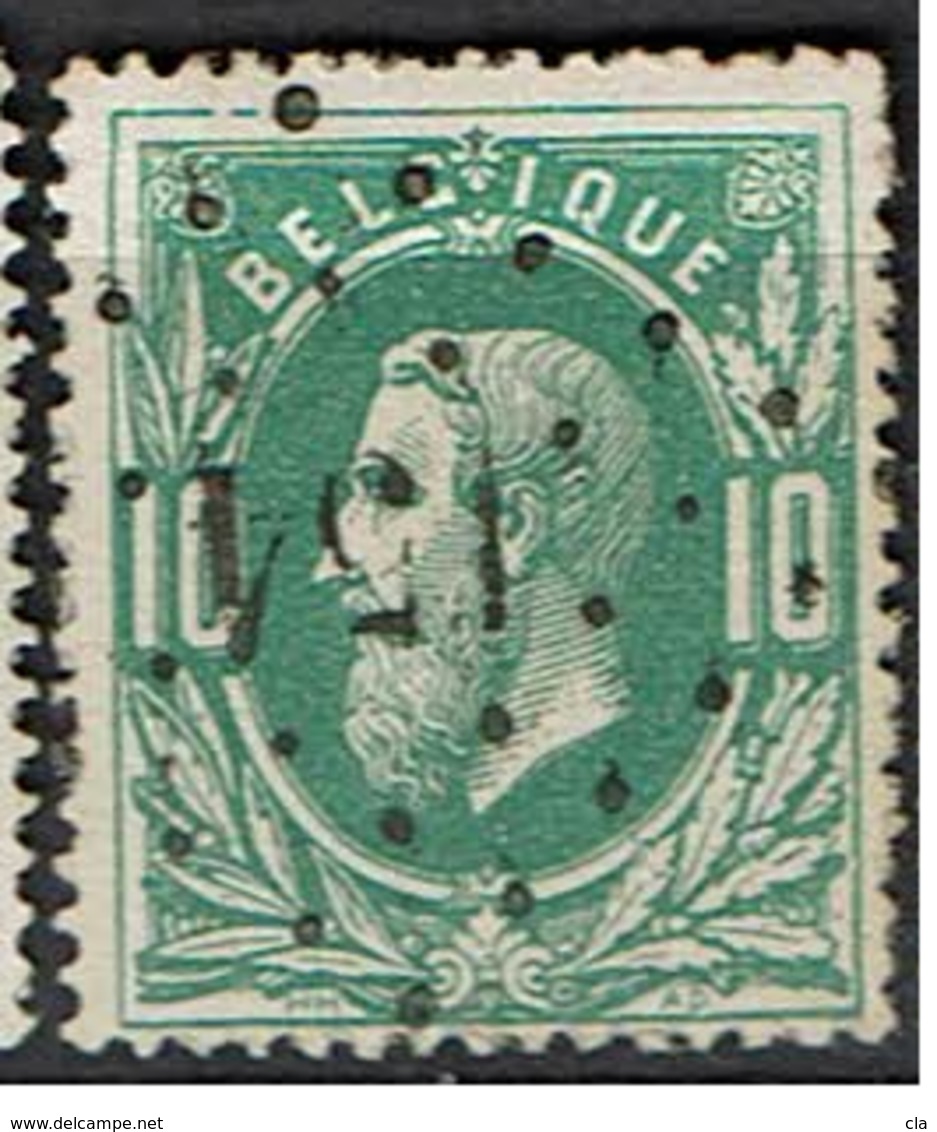 30  Obl  LP 154  Gouvy  + 10 - 1869-1883 Léopold II