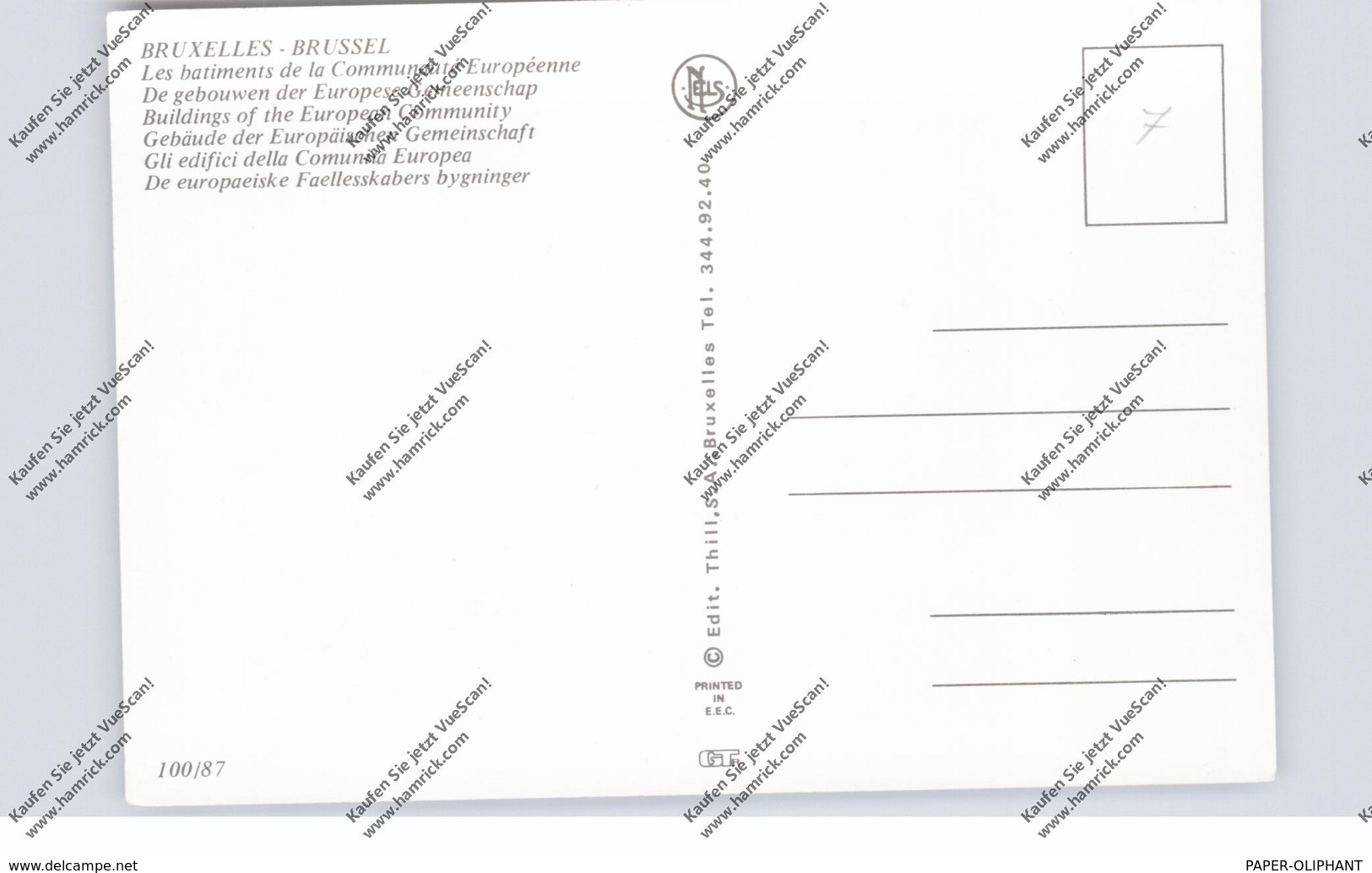 B 1000 BRUSSEL, Gebäude Der Europäischen Gemeinschaft, Luftaufnahme - Organismos Europeos