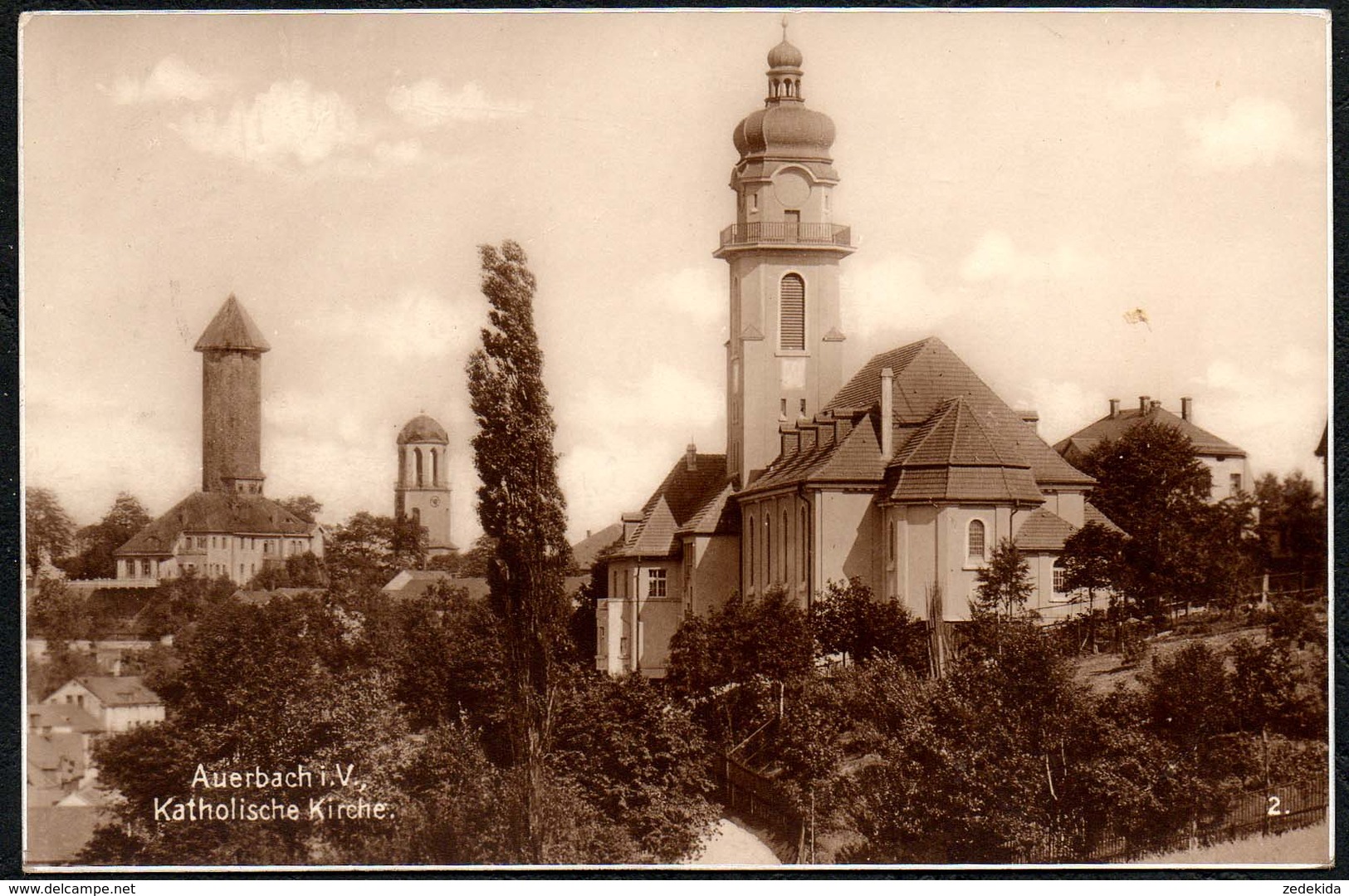 D3123 - Auerbach Katholische Kirche - Trinks & Co - Auerbach (Vogtland)