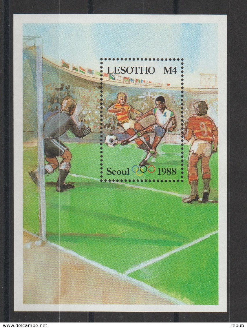 Lesotho 1988 Football Séoul 88 BF 60 ** MNH - Lesotho (1966-...)