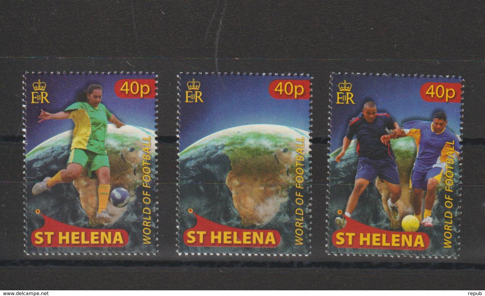Sainte Hélène 2010 Football Afrique Du Sud 2010 1044-46 3 Val ** MNH - Isla Sta Helena