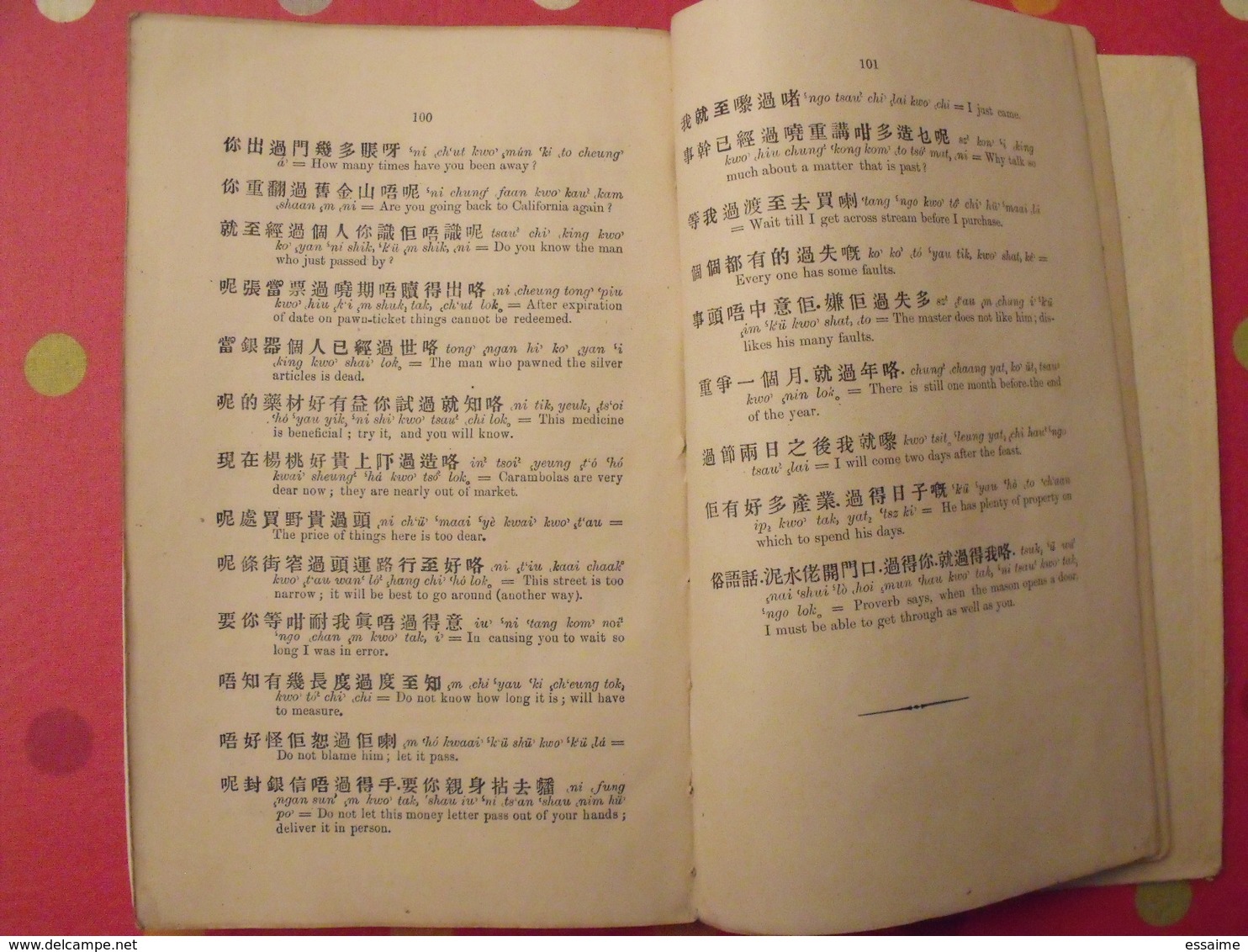 progressive and idiomatic sentences in cantonese colloquial. A. Fulton. 1895 Kelly & Walsh, Hong-Kong. Cantonais chinois