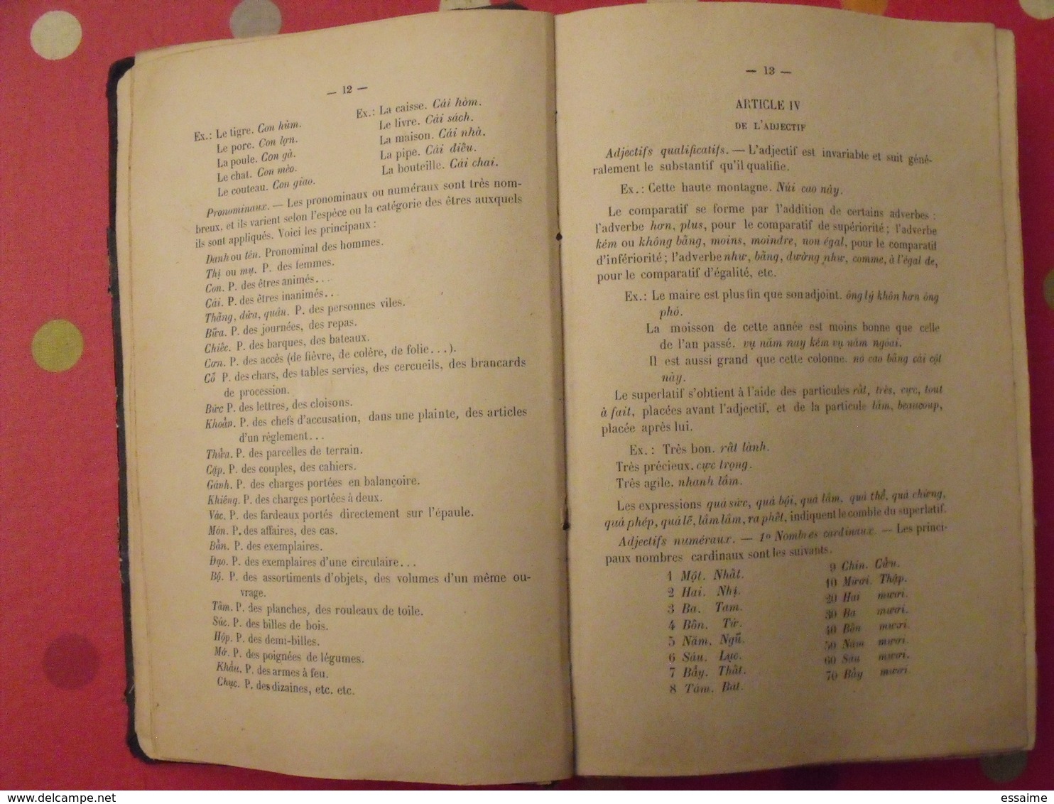 variétés tonkinoises. Hanoi 1903. grammaire Annamite. Annam Indochine vietnam Tonkin