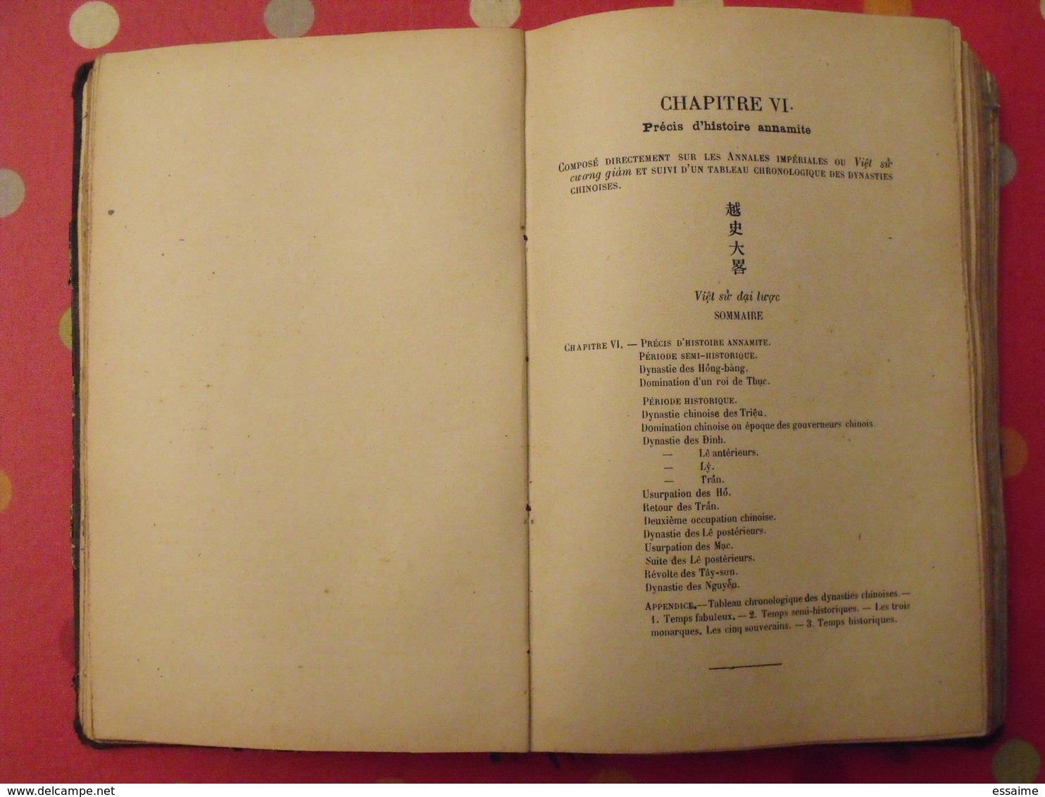 variétés tonkinoises. Hanoi 1903. grammaire Annamite. Annam Indochine vietnam Tonkin