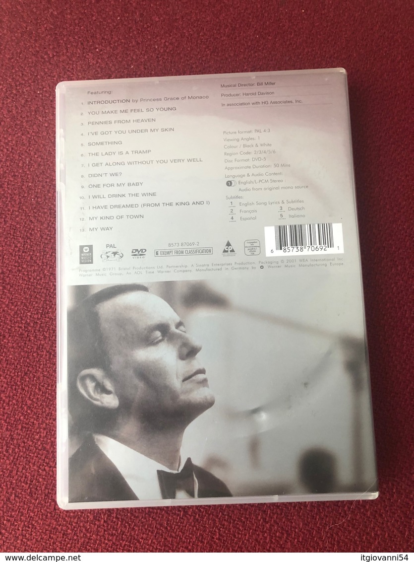 Frank Sinatra In Concert DVD - Concert & Music