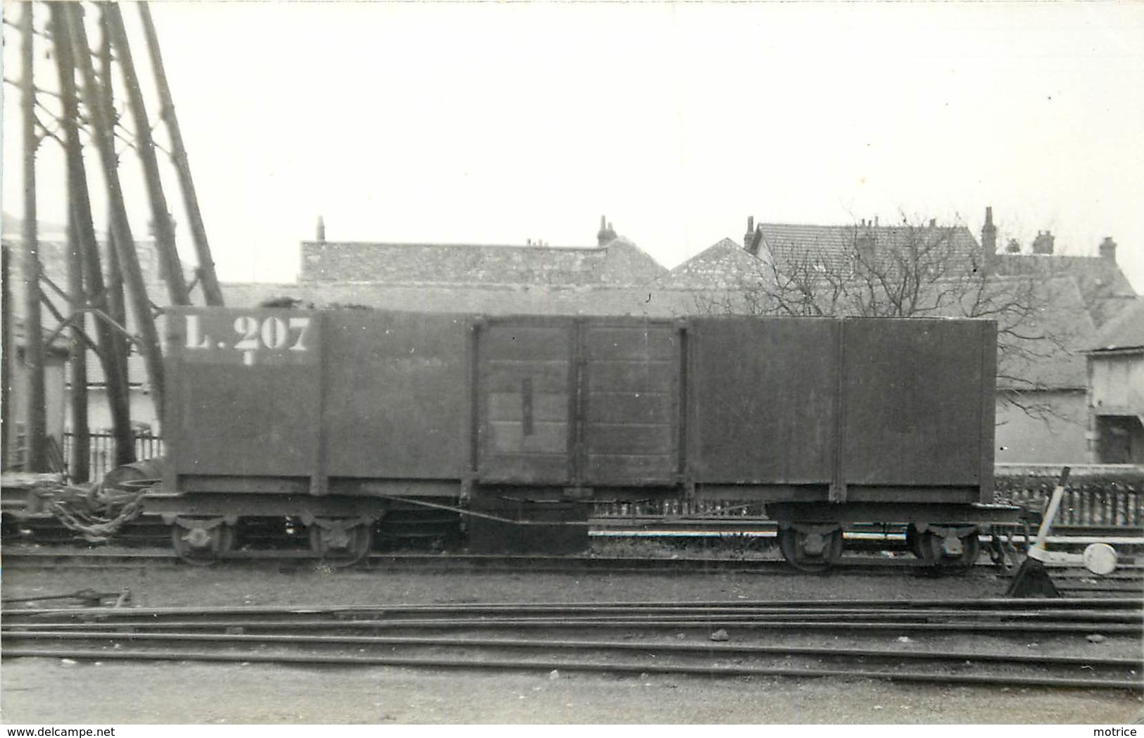 PITHIVIERS -  Wagon L.207 TPT,carte Photo Laurent En 1956. - Trains