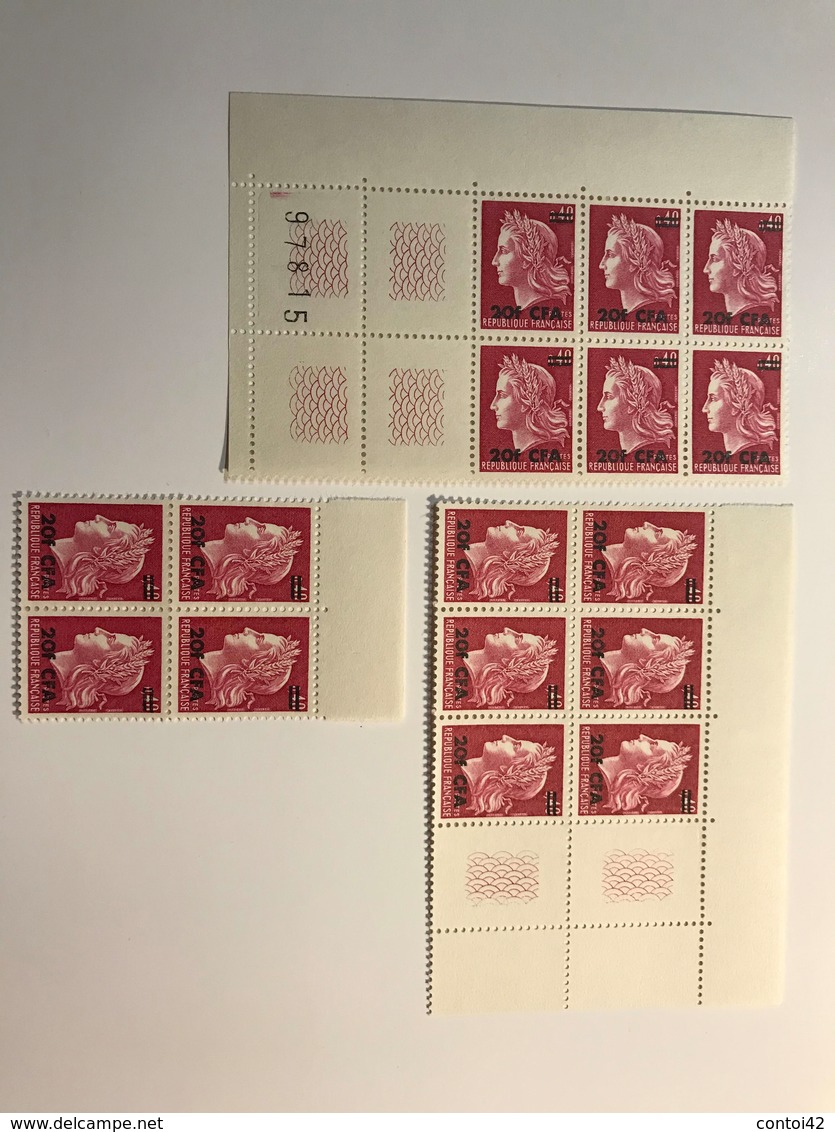 REUNION MARIANNE 20F CFA TIMRES POSTES LOT DE 16 TIMBRES NEUFS - Andere & Zonder Classificatie