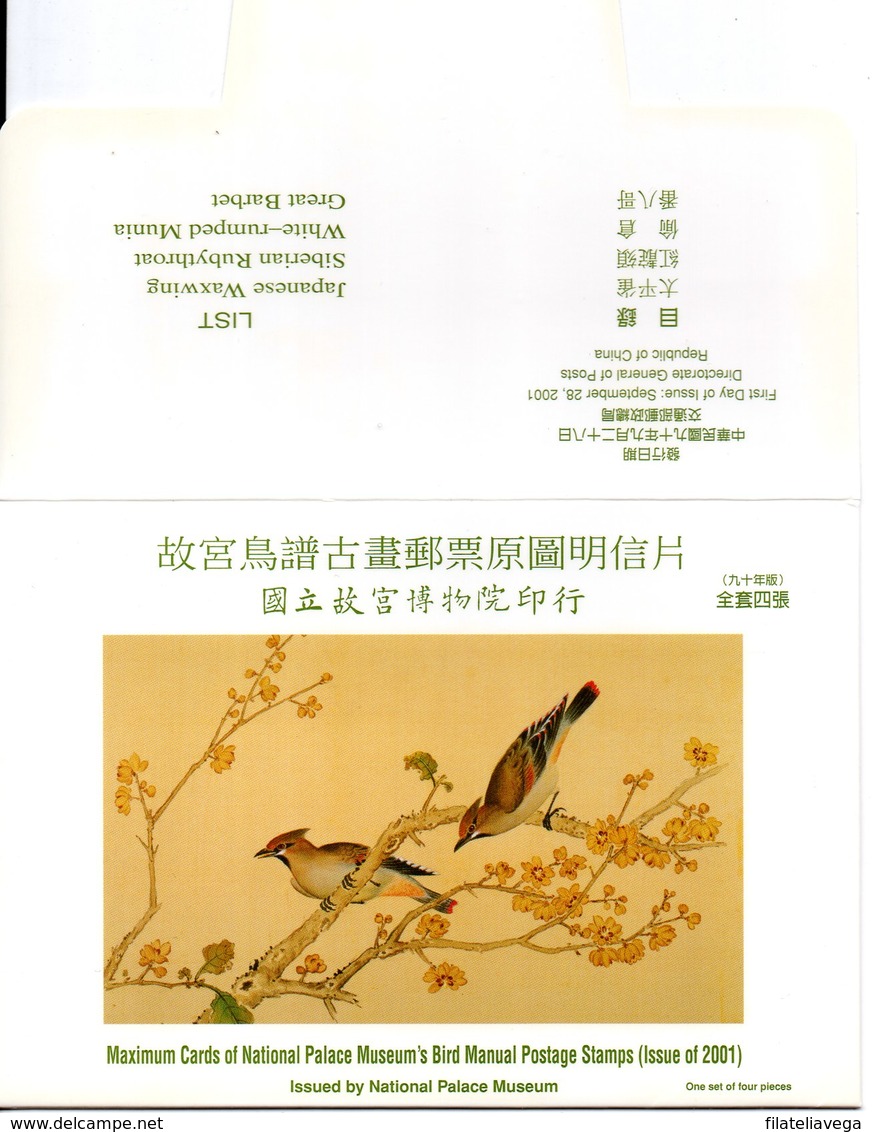 China Taiwan 4 Tarjeta Máxima Nº Michel 2696/99 (Maximum Cards) - Storia Postale