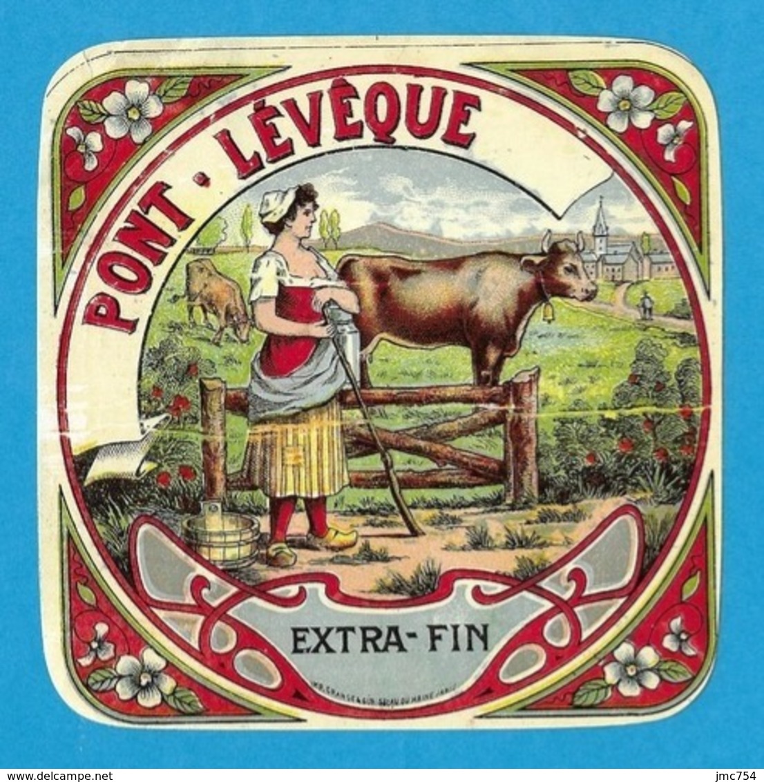 Etiquettes De Fromage.   Pont-L'Evèque. - Cheese