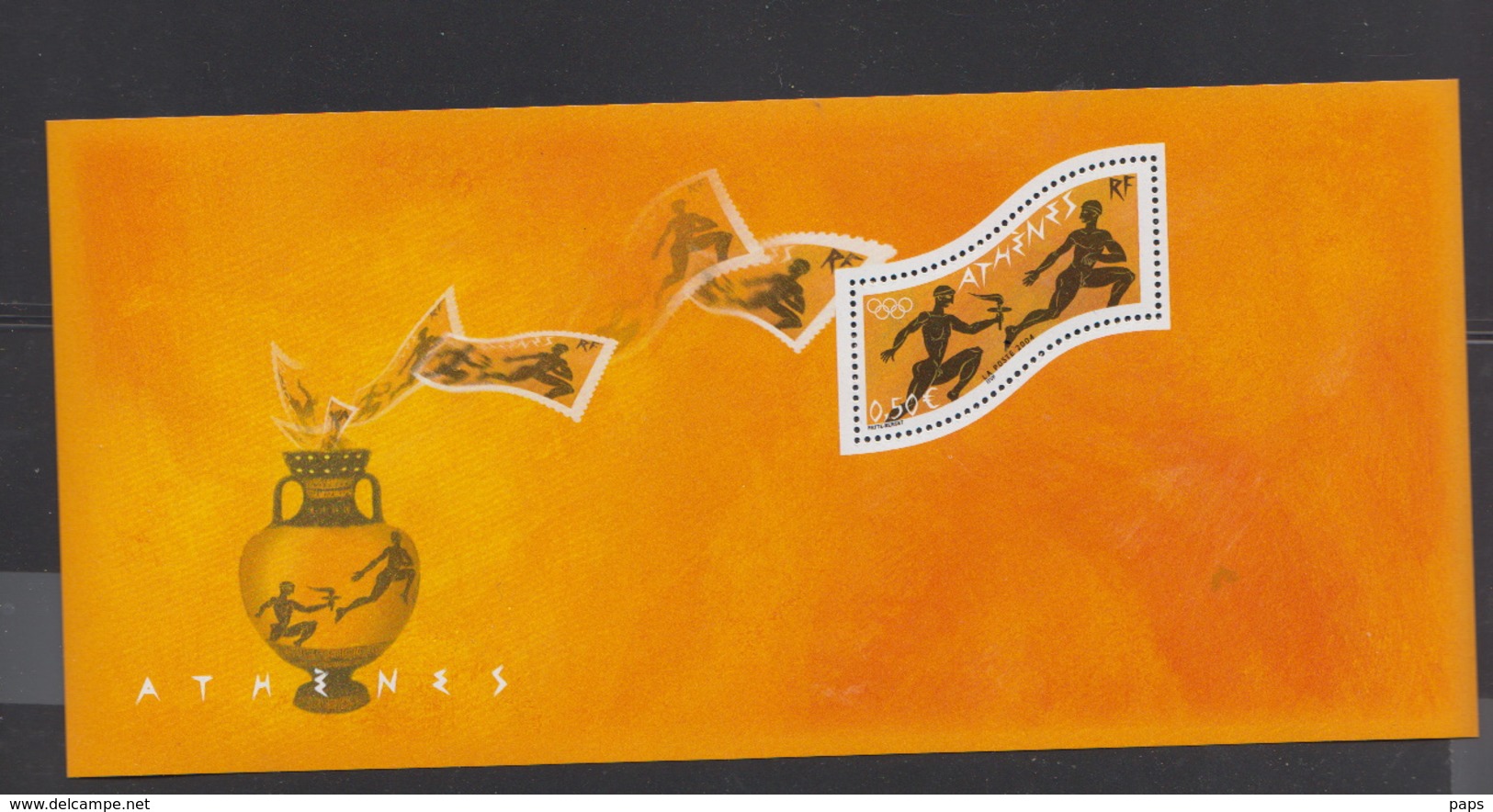 2004-BLOC SOUVENIR N°2** J.O D'ATHENES.;le FEUILLET SEUL - Souvenir Blocks & Sheetlets